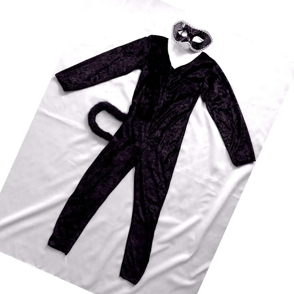 Crushed velvet catsuit